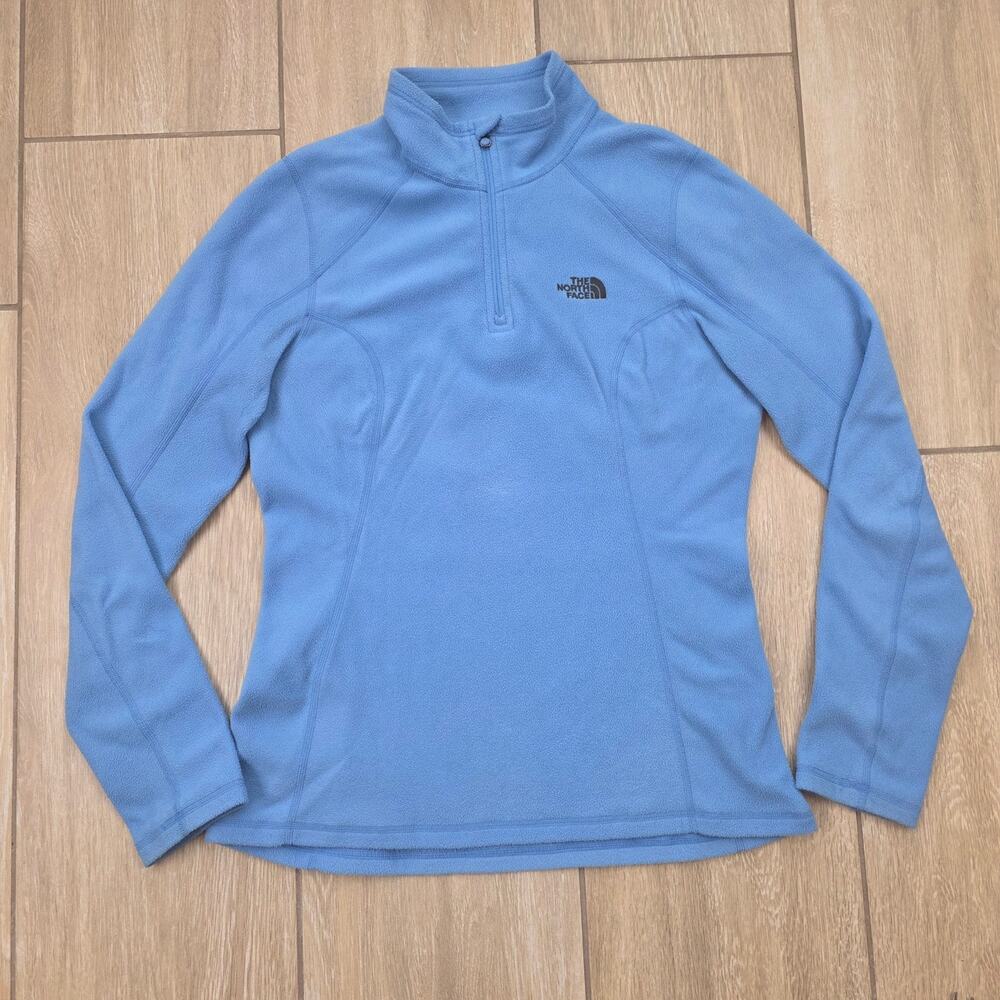 The North Face Fleece Pullover Womens S Blue 1/4 Zip Lightweight Jacket